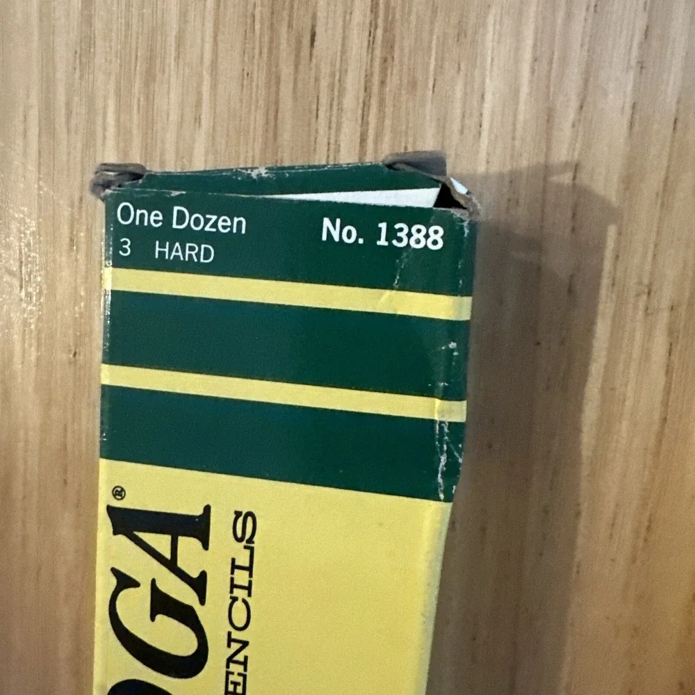 Vintage DIXON TICONDEROGA lot of 19 No 3 hard pencils. No 1388